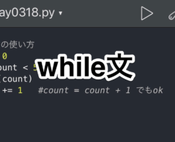 Python　while文