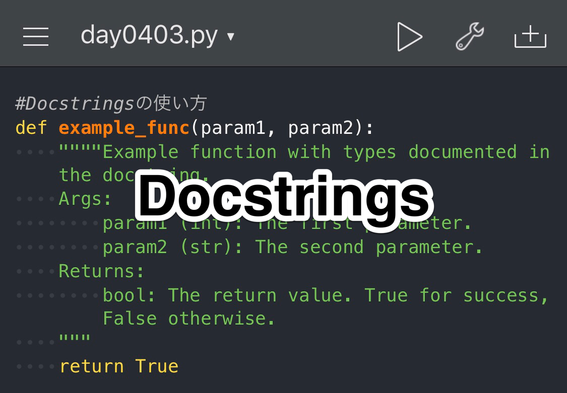 Python　Docstrings