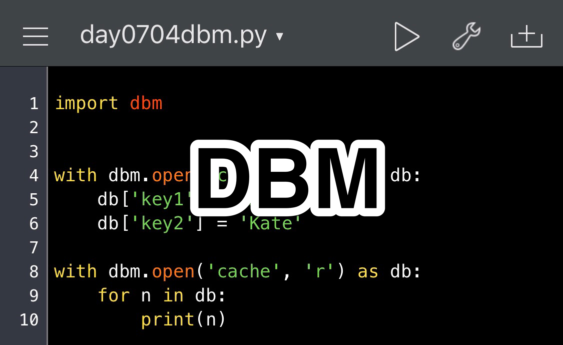 Python DBM