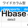 NoSQLのHbaseをターミナルから操作する方法