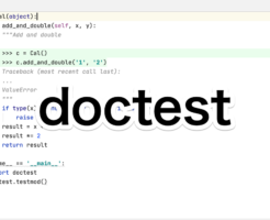 Python doctest