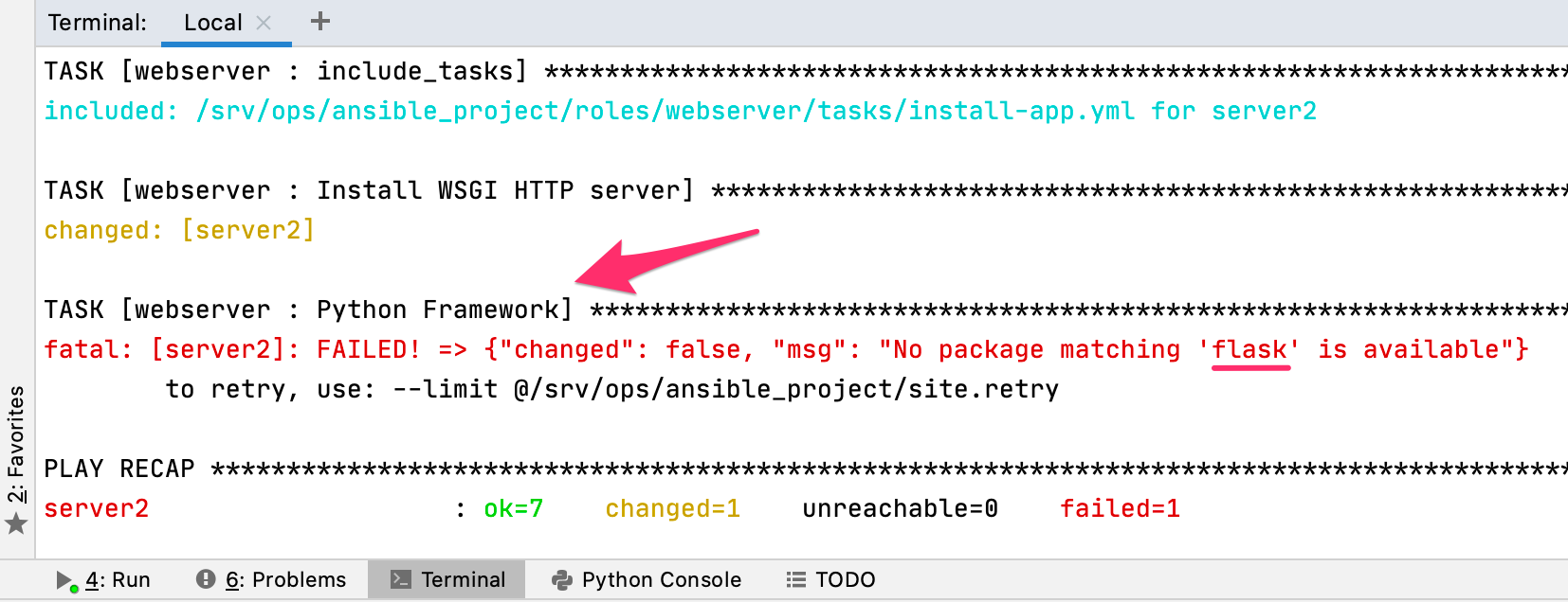 Python　Ansible　webserver