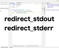 Python redirect_stdout redirect_stderr