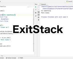Python contextlib.ExitStack