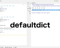 Python collections.defaultdict