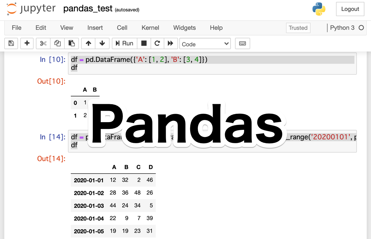 Python Pandasの基本的な使い方