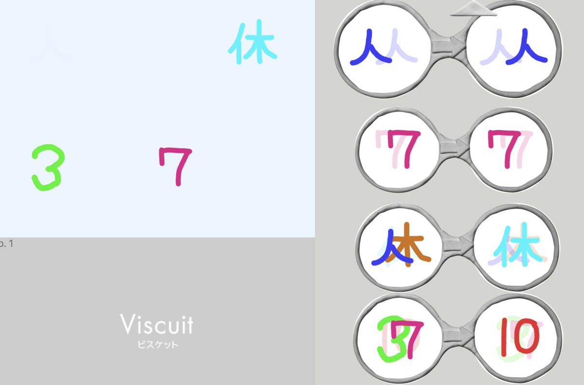 ビスケット　プログラミング　漢字と計算